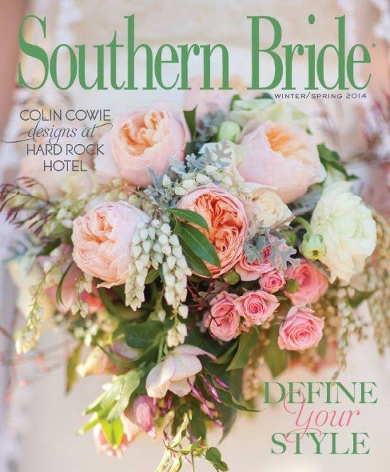 Spring Cover of Southern Bride Magazine