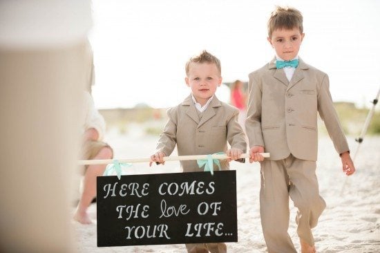 ring boy and flower girl