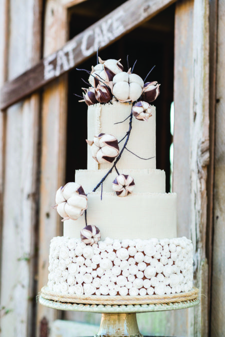 wedding cake, weddings, cotton, cotton cake