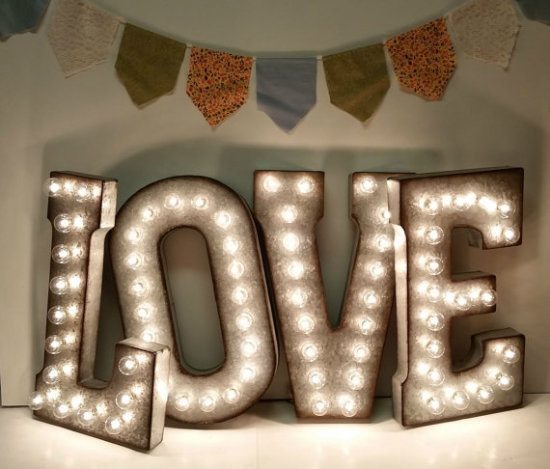wedding sign, love sign, southern bride magazine, southern bride, weddings