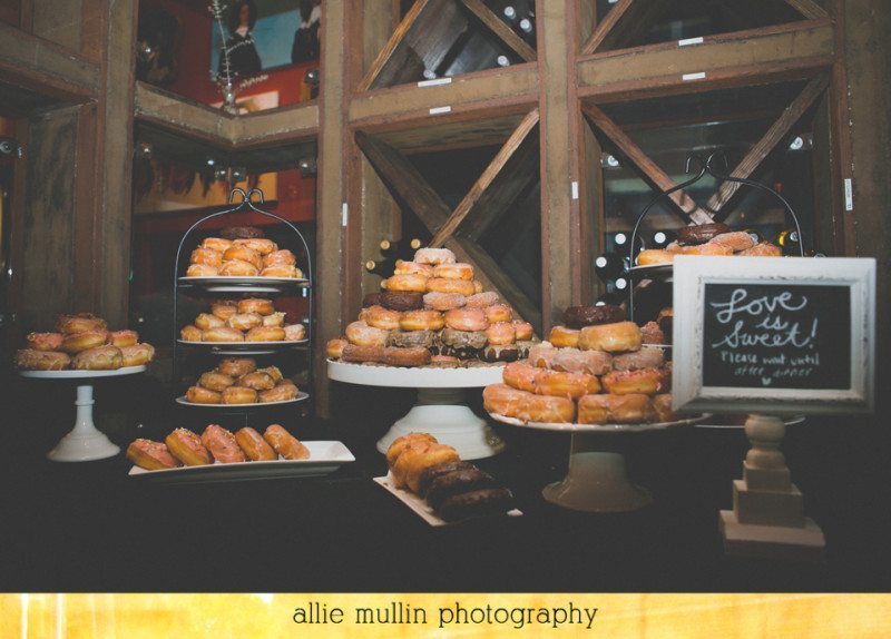 Allie Mullin Photography, Donuts, Wedding, Wedding food