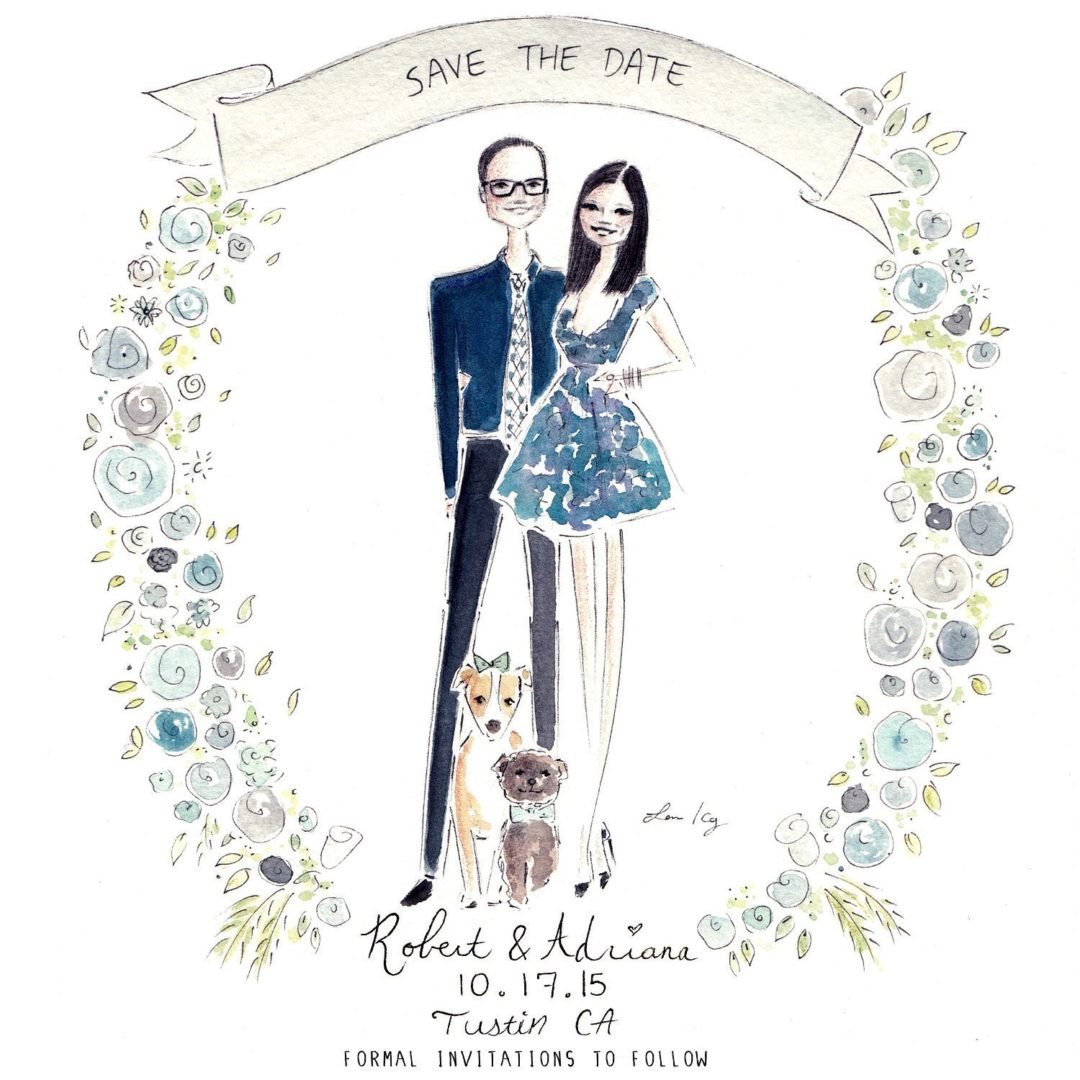 Wedding Illustrations, save the date, wedding portrait, wedding gift, best wedding gift, illustration, custom illustration, southern bride, wedding blog, southern wedding 