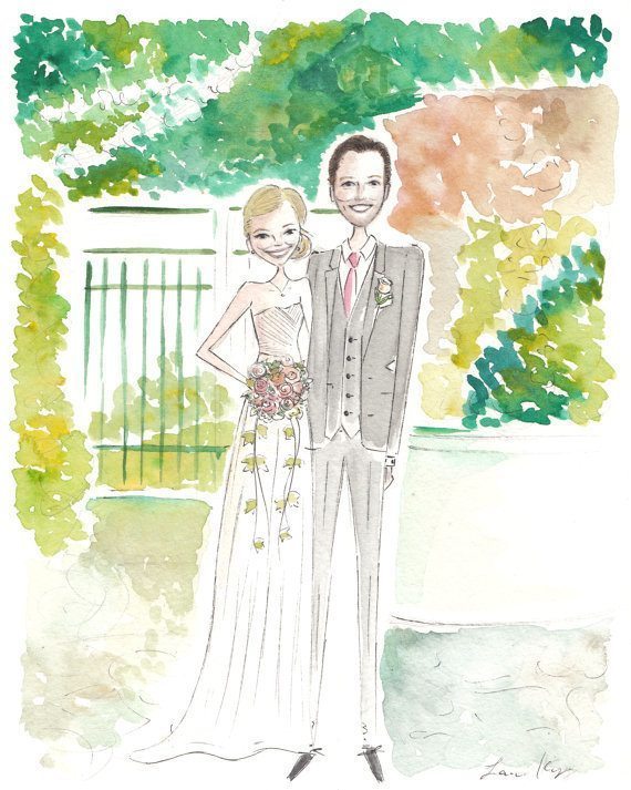 Wedding Illustrations, save the date, wedding portrait, wedding gift, best wedding gift, illustration, custom illustration, southern bride, wedding blog, southern wedding 