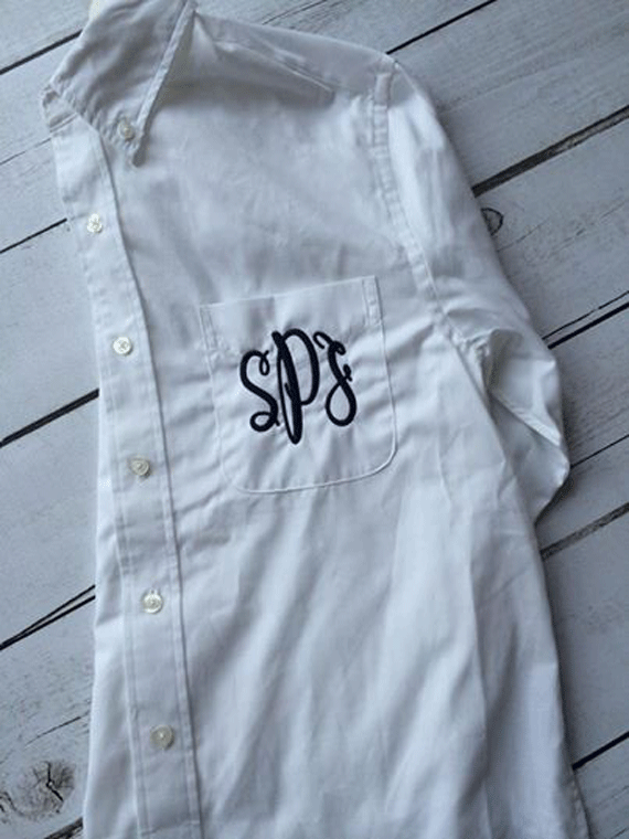 southern bride, southern wedding, makeup shirt, bridal, wedding, monogram, embroidery, appliqué, boutique 