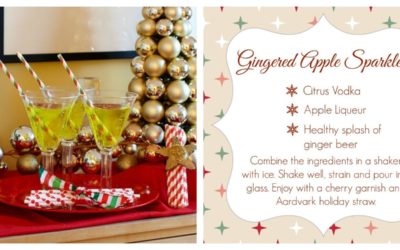 Holiday Drink Bling with Aardvark Straws