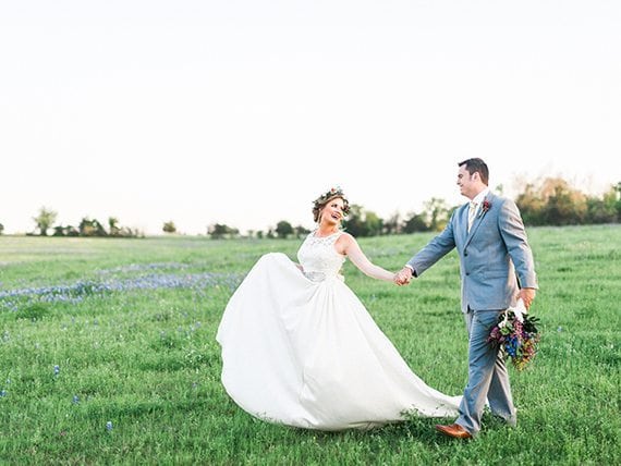 Awake Photography, Bluebonnets, Wild Flowers, Wedding, Gowns, Colors, Sunset, Nature, Heather Benge Events, Rockin' Star Ranch, Dancing Pen & Press, Lone Star Bloom, Charmed by Tonya, Impression Bridal, Over the Top Linen, Texas, Southern Bride