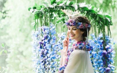 Fresh Flower Wedding Dress