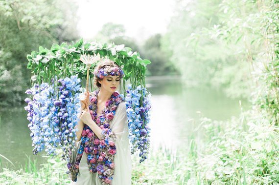 Kate Nielen, Larry Walsh, Bride, Brides, Flowers, Dresses, Flower Dresses, Vintage, Colorful, Modern, Wedding, Bridal Shoot, Southern Bride Magazine