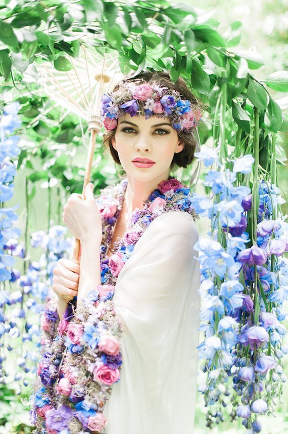 Kate Nielen, Larry Walsh, Bride, Brides, Flowers, Dresses, Flower Dresses, Vintage, Colorful, Modern, Wedding, Bridal Shoot, Southern Bride Magazine