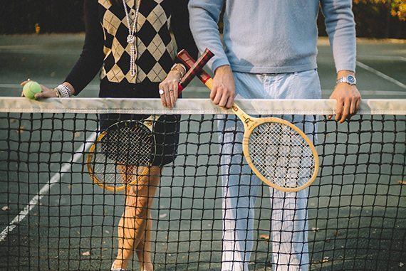 Sarah Darcy, Classic Bride, Virginia, Charlottesville, Engagement, Tennis, Preppy, Sam Stroud, CB Vintage, Moore and Giles, Forest Lakes Tennis Club, Southern Bride