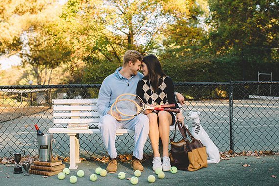 Sarah Darcy, Classic Bride, Virginia, Charlottesville, Engagement, Tennis, Preppy, Sam Stroud, CB Vintage, Moore and Giles, Forest Lakes Tennis Club, Southern Bride