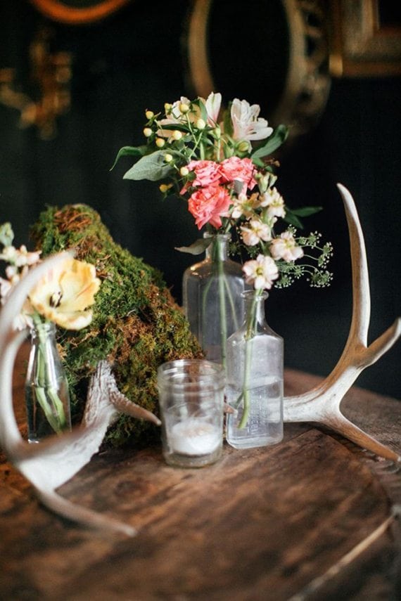 Wedding, Rustic, Bohemian, Woodland, Country, Antlers, Deer, Decorations, DIY, Southern Bride, Love Is a Big Deal