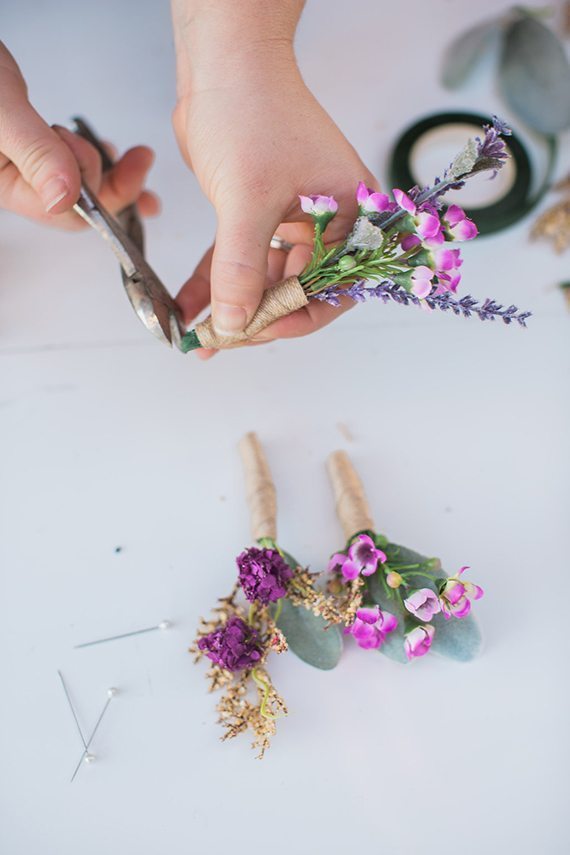 DIY, Bride, Organic, Florist, Etsy, Wildflower Boutonnieres