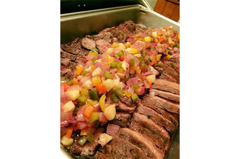 pink_flamingo_catering-meat | Southern Bride