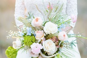 Antler Inspired Wedding Bouquet