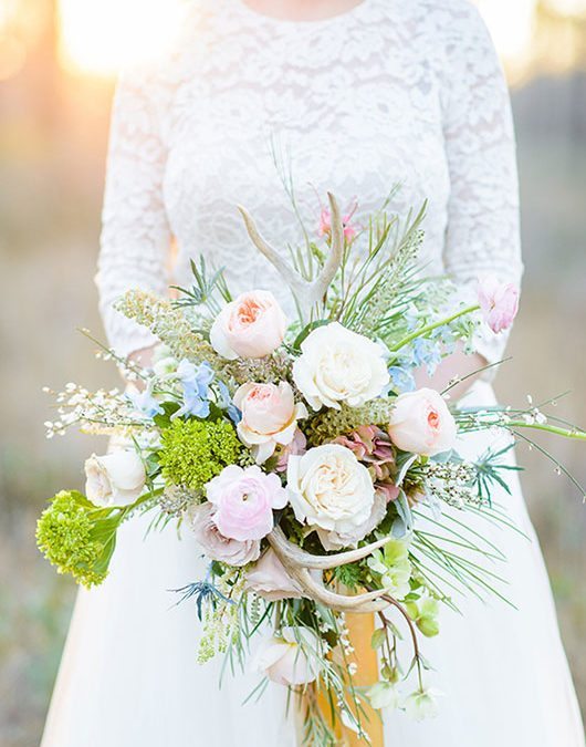 Antler Inspired Wedding Bouquet