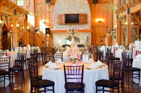 Big Cedar Lodge integrity hills stables white linen round tables black acrylic chairs