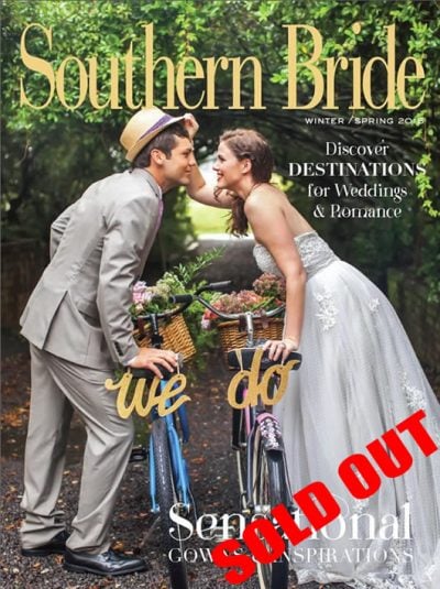 Southern Bride Magazine Cover Winter Spring 2015 Sold Out