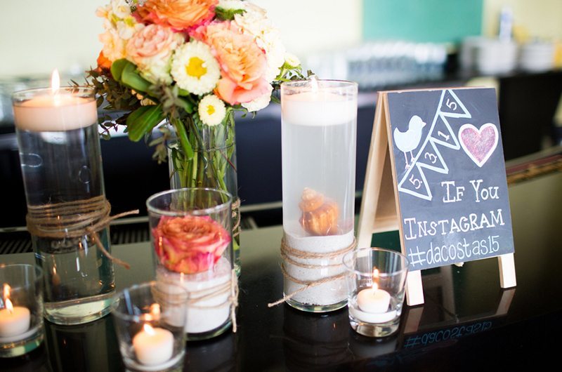 costa_wedding-candles_flowers_chalkboard