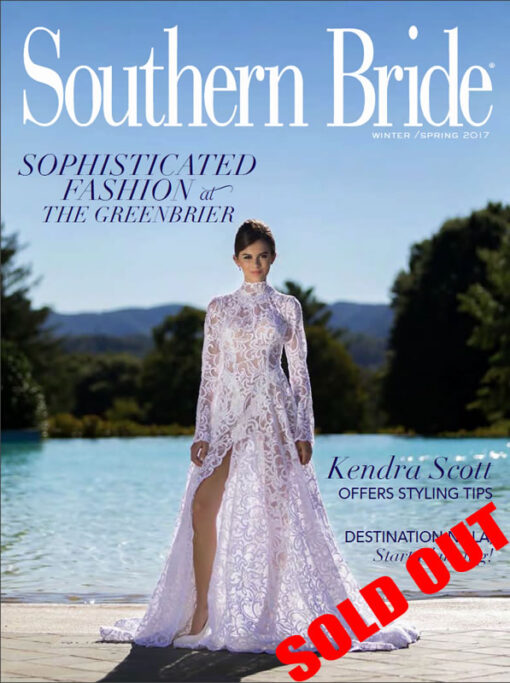 Southern Bride Magazine Cover Winter Spring 2017 Sold Out