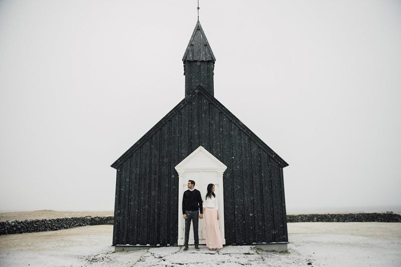 Icelandic Wedding Engagement Photo Shoot