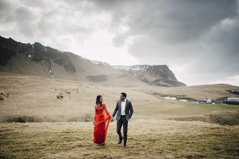 Icelandic_Engagement_Shoot-Couple_Walking_Through_Valley