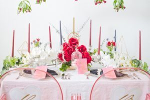 Romantic Valentine's Date Night-Hanging Flowers