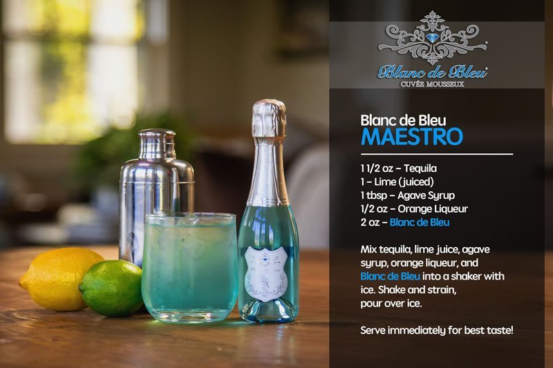 Maestro: Blanc de Bleu Signature Drink