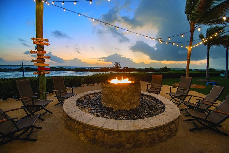 Duck_Key_Florida_Hawks_Cay_Resort-Firepit_at_sunset