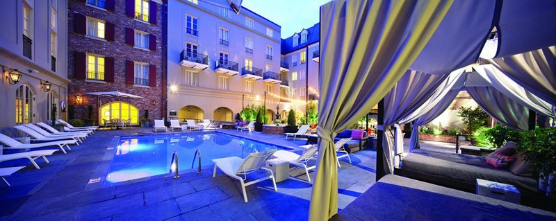 New_Orleans_Louisiana_Maison_Dupuy_Hotel-Pool_With_Cabanas