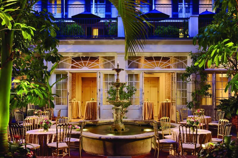 New_Orleans_Louisiana_Royal_Sonesta_Hotel-Courtyard_Wedding_Reception