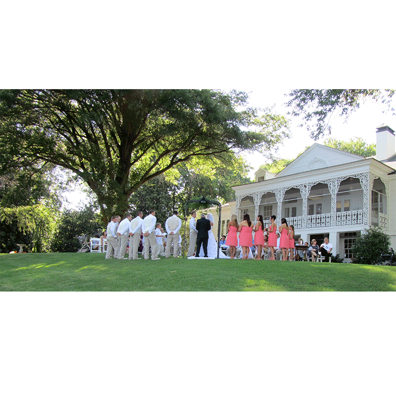 snowden house outdoor ceremony