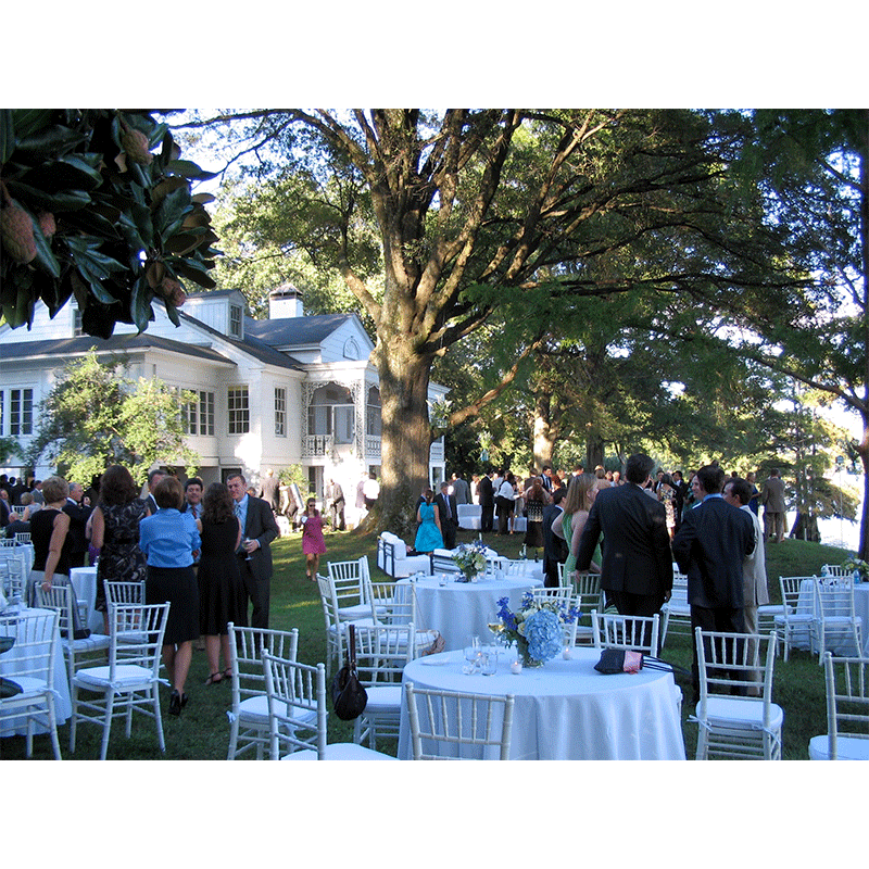 Snowden House reception and people chatting