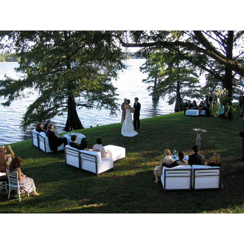 Snowden House wedding lakeside