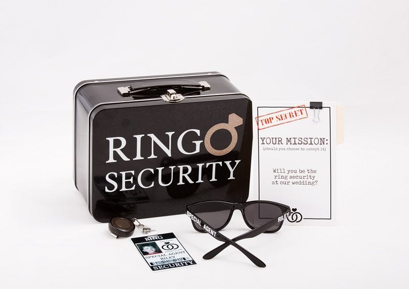 Make your ring bearer feel important with the Ring Security Box