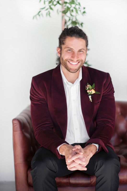 Spanish_Styled_Wedding-groom_in_maroon