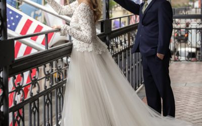 Trendy Long Sleeve Wedding Gown by Tara Keely