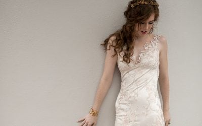 Embroidered Wedding Dress By Claire Pettibone
