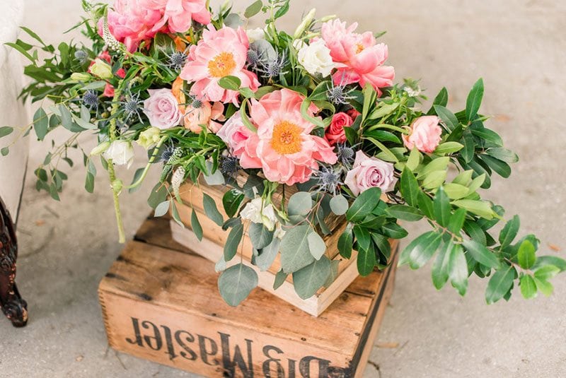 Dusty_Blue_Wedding-flowers_in_boxes