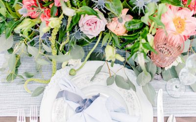 Blue and Pink Wedding Inspiration