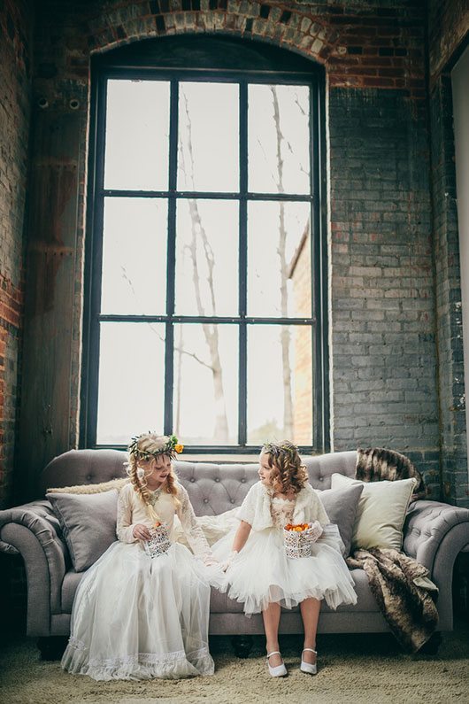 Industrial_Warehouse_Shoot-flower_girls_sitting_by_window