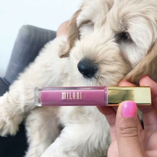 Milani_Cosmetics-lip_gloss_with_puppy