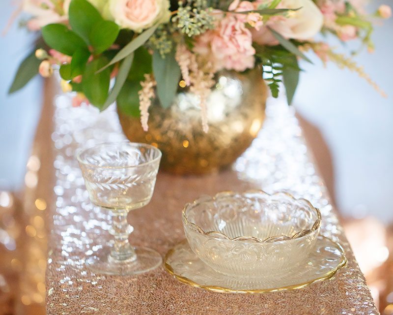 Puppy_Wedding-sparkle_table_with_flowers