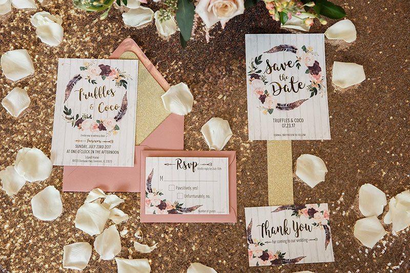 Puppy_Wedding-sparkle_table_with_invites