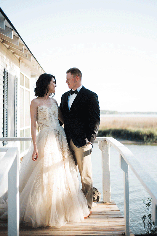 The_Dock-bride_and_groom_on_dock