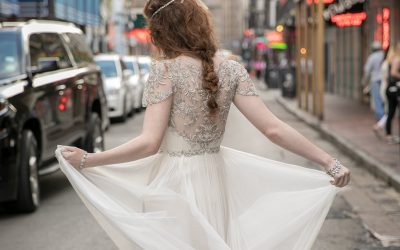 Catherine Deane’s Shimmery and Luxurious Wedding Gown