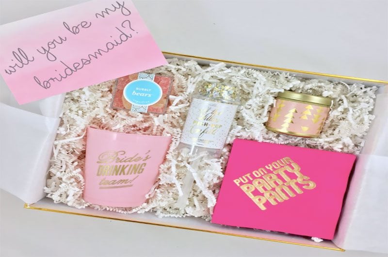 Give Lovely Bridesmaid Boxes Pink Gift Boxes