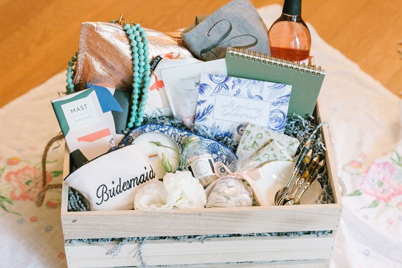 Southern Luncheon Bridesmaid Box With Gifts