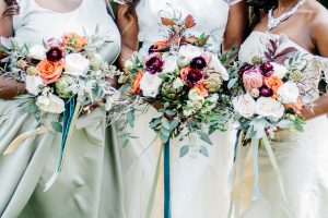 Big Fake Wedding 2 Brides Holding Flowers