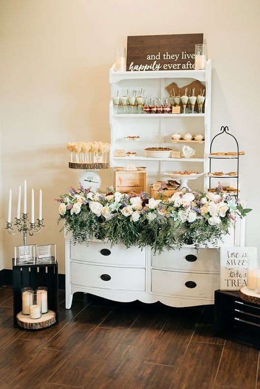 Big Fake Wedding Dessert Station